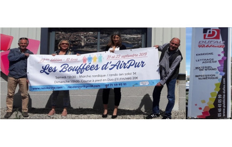 Banderole Les Bouffées et Marche d'AirPur 2019